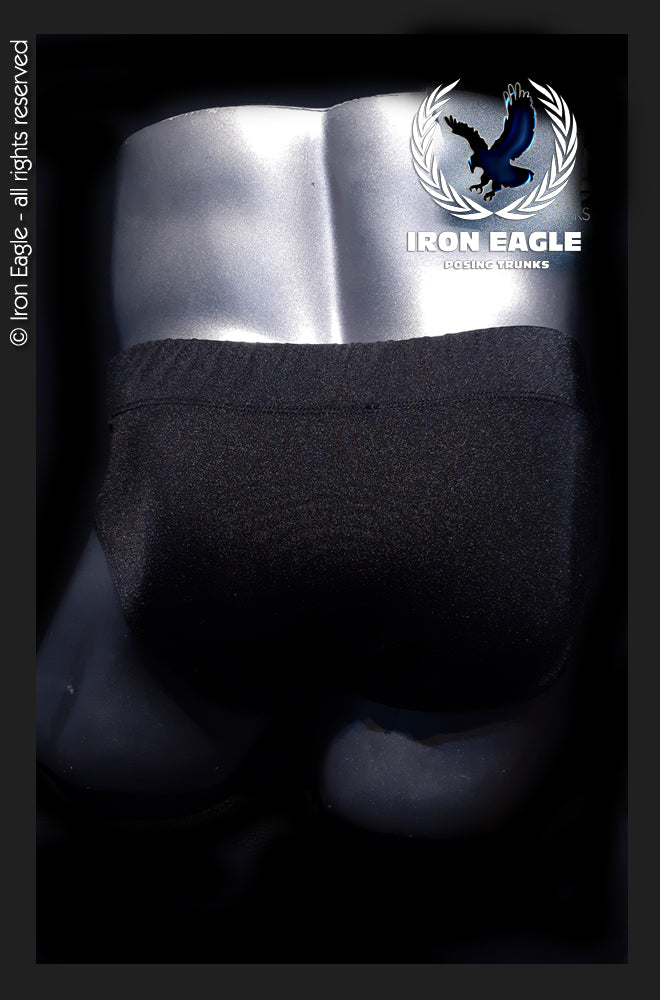 Classic Physique Trunks - Black Italian Lycra