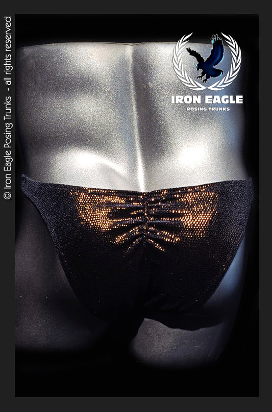 Black Copper Lizard Skin Velvet