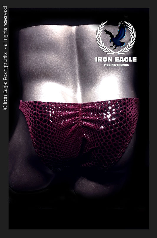 Burgundy Snakeskin Velvet