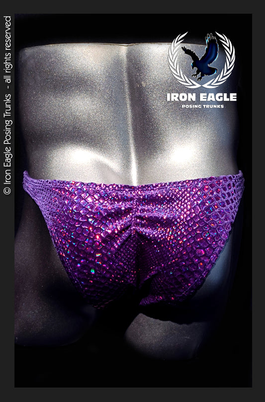 Carnival Purple Snakeskin Velvet