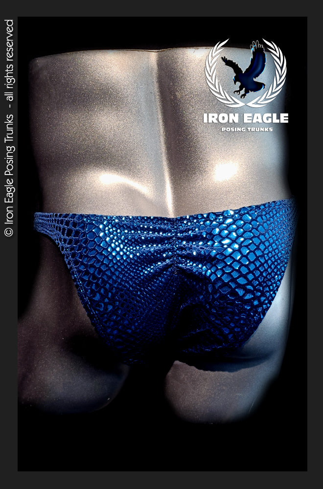 Midnight Blue Snakeskin Velvet
