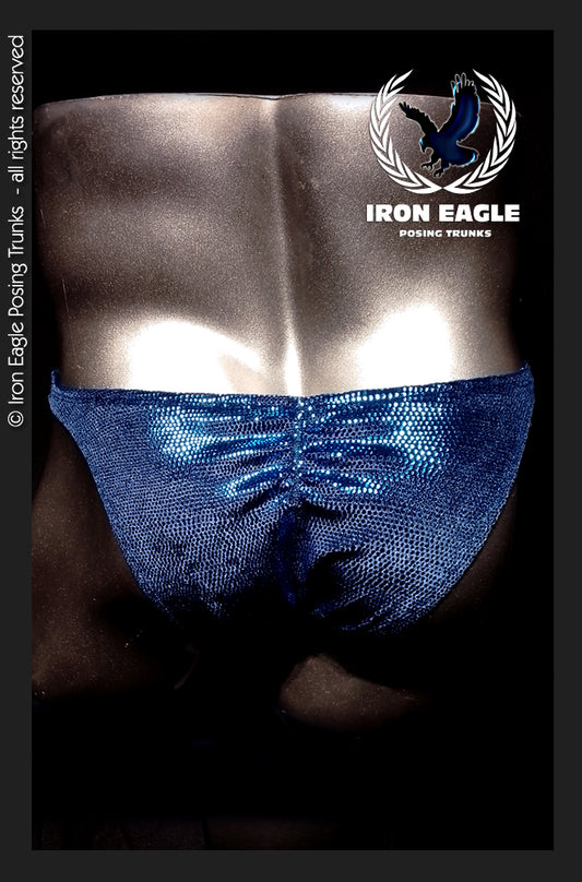 Midnight Blue Lizard Skin Velvet