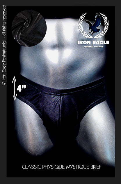 Classic Physique Briefs - 4'' Black Mystique©