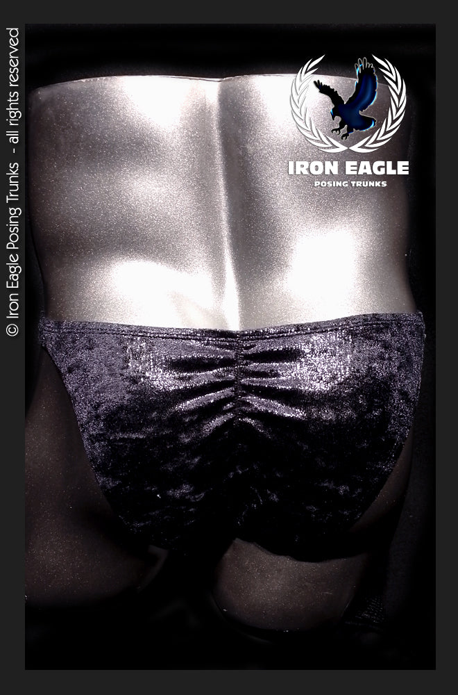 Graphite Glazed Crushed Velvet